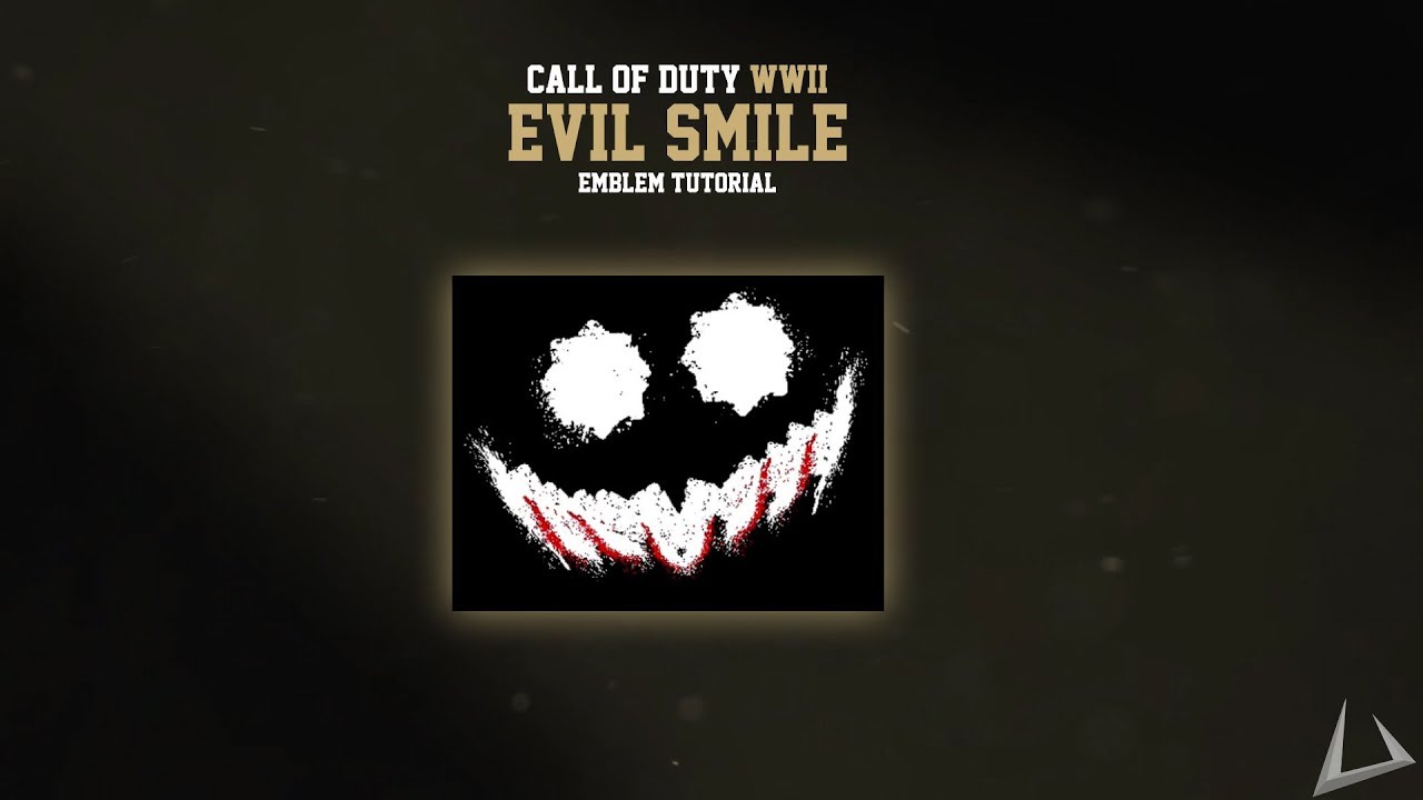 Evil Grin/Smile Emblem - Call of Duty: WW2 Emblem Tutorials #3