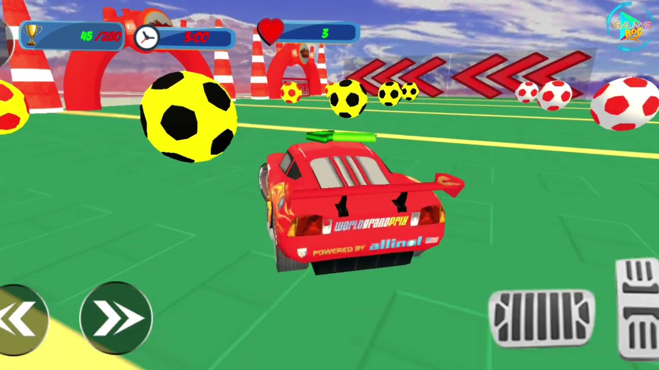 new mega ramp Lightning McQueen stunts #games #androidgames vcx