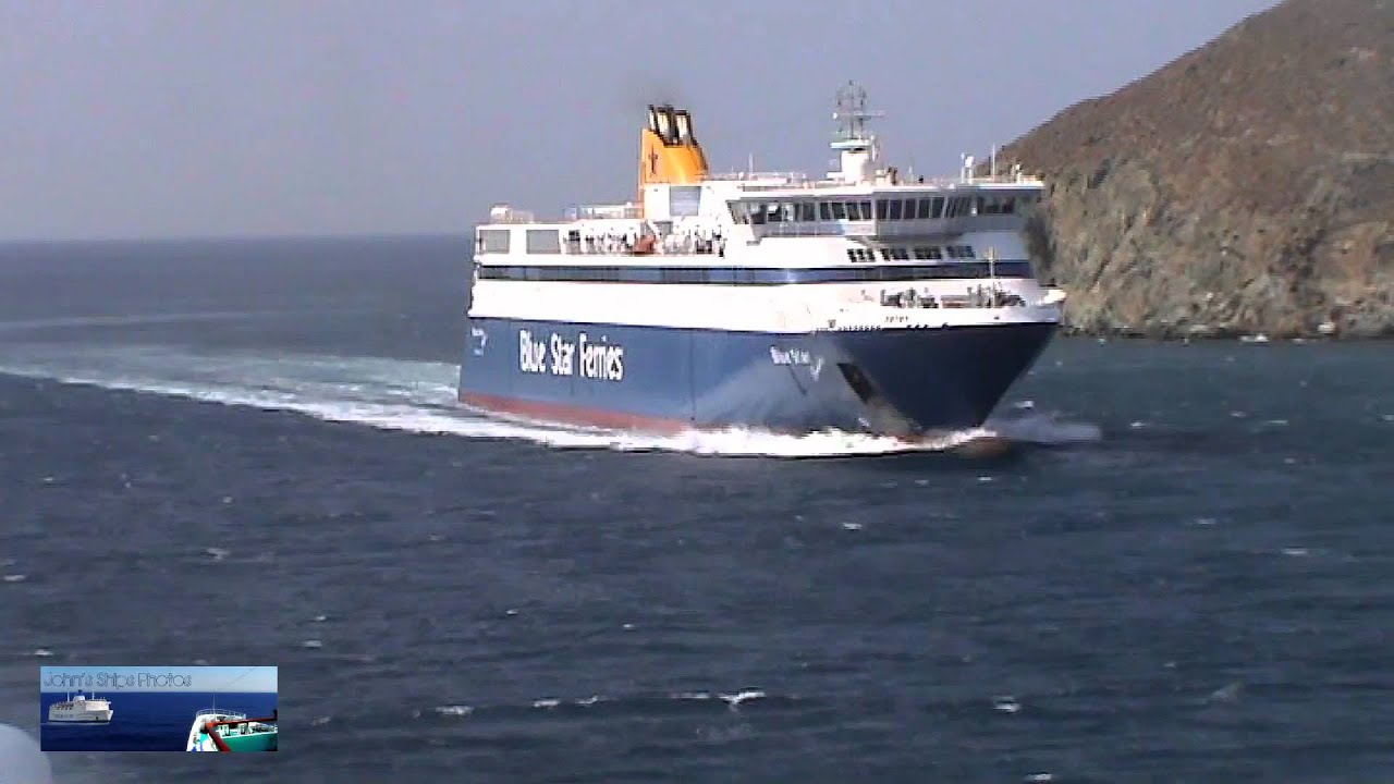 BLUE STAR ITHAKI: Arrival at Andros.