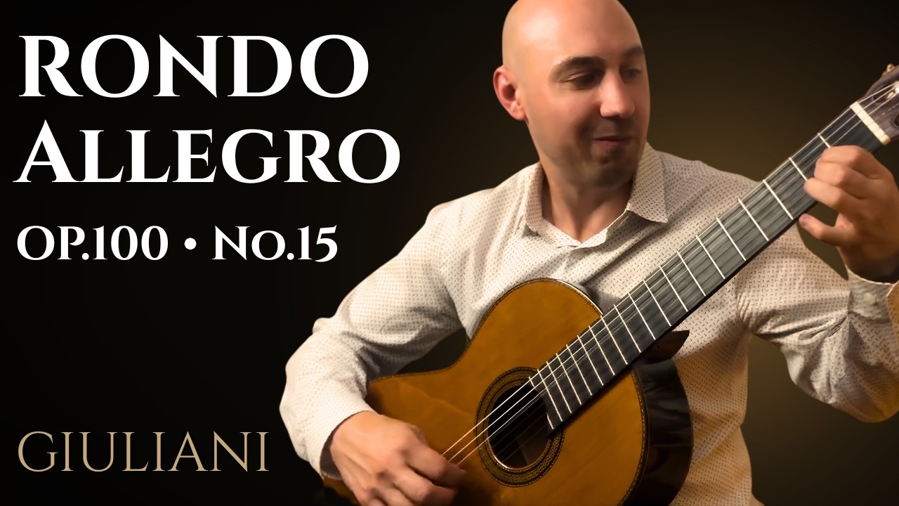 Giuliani - Op.100, No.15 (Rondo Allegro) | Intermediate Classical Guitar Etude | Jonathan Richter