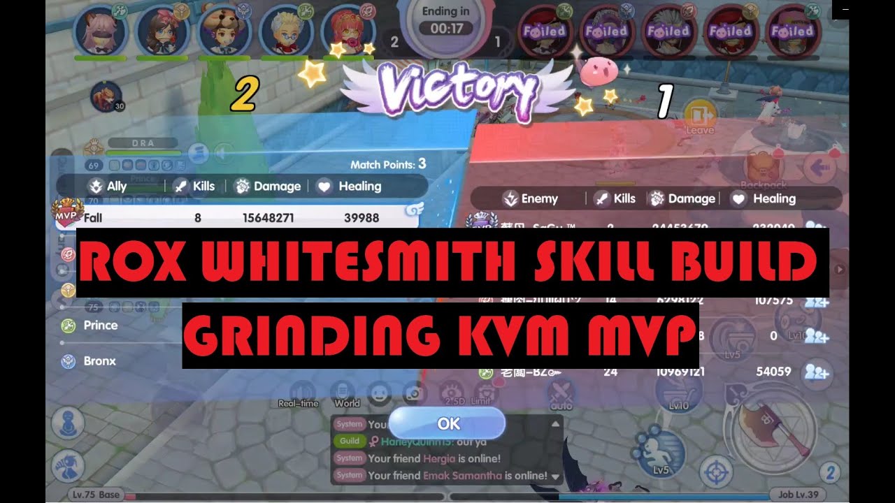 ROX WHITESMITH SKILL BUILD - GRINDING KVM MVP (PVP PVE) RAGNAROK X NEXT GENERATION