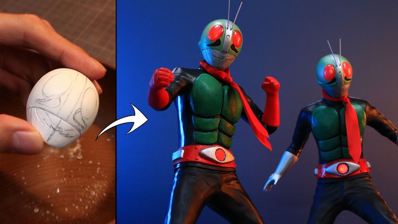 【昭和ライダー制作】第2弾　仮面ライダー新2号のフィギュアを作ってみた/Sculpting Kamen Rider【仮面ライダー】
