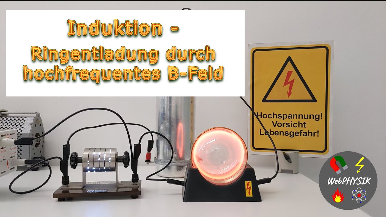 Induktion - Elektrisches Wirbelfeld sorgt f&uuml;r eine Ringentladung