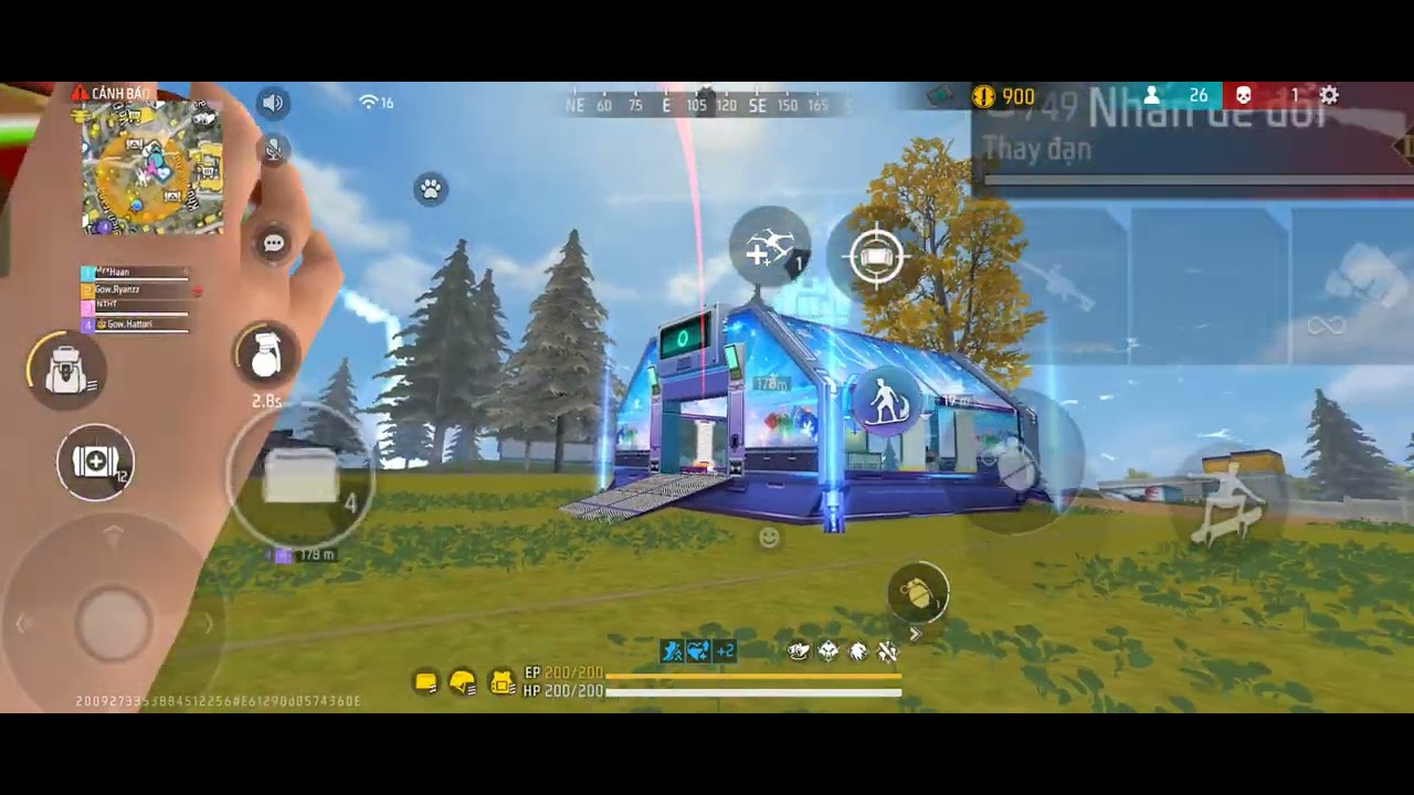 Trận đấu squad 4vs4 | 6 kills 3694 damage