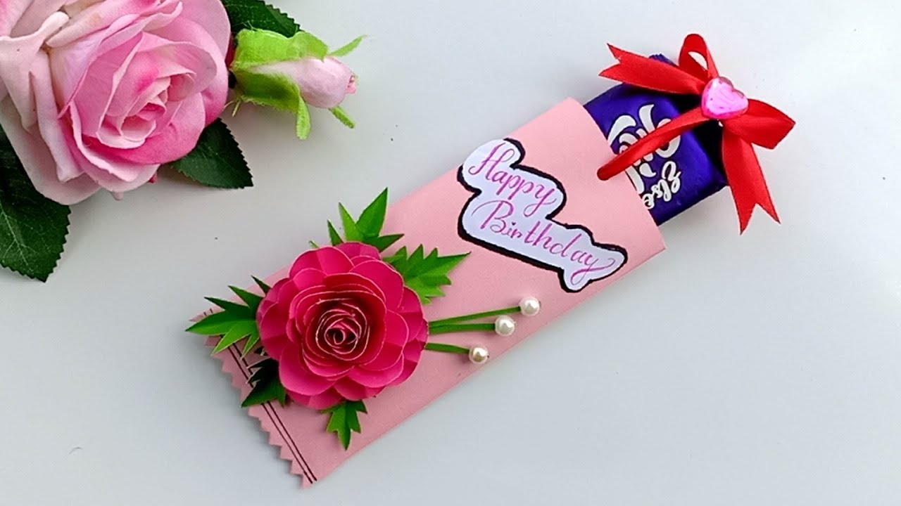 Handmade chocolate birthday card idea / Birthday gift idea.