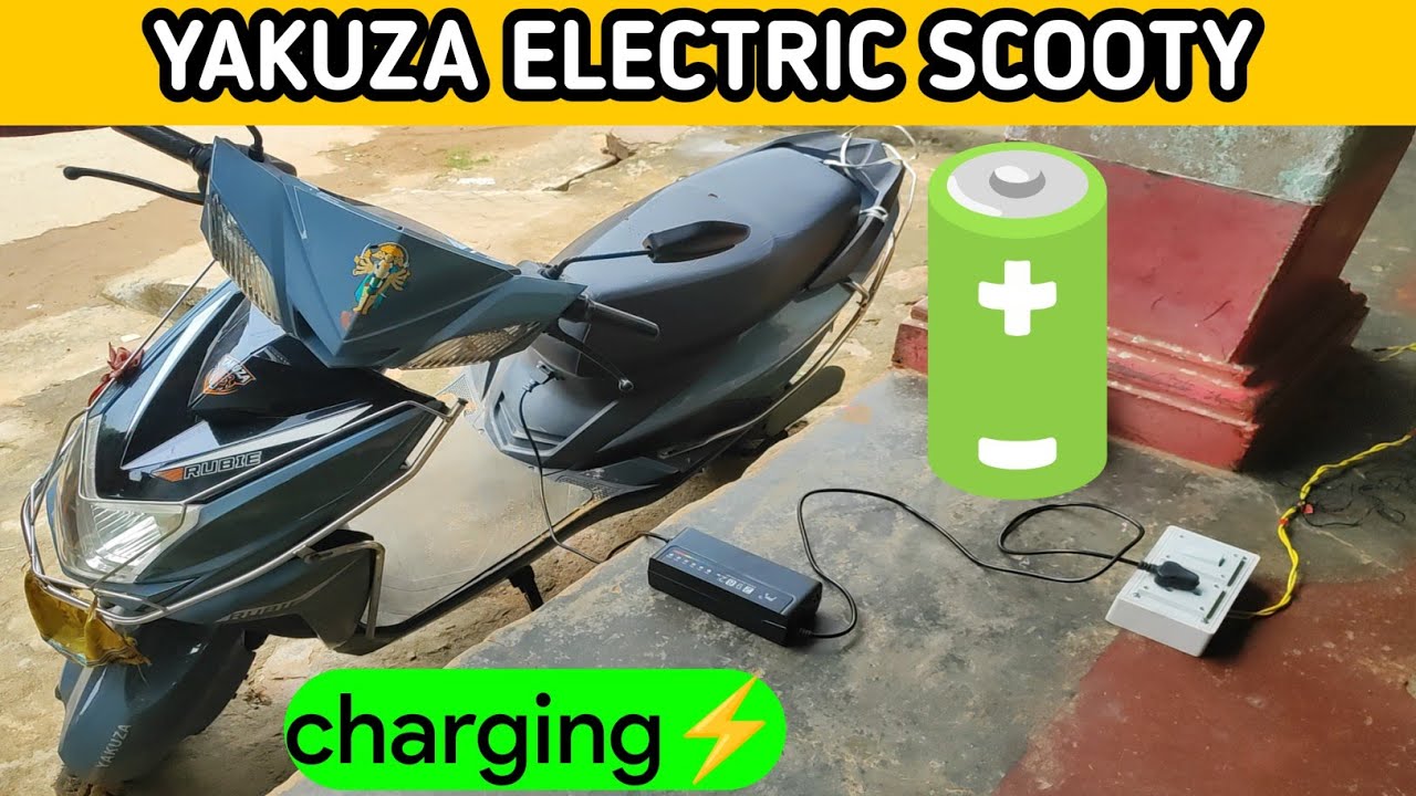 Yakuza rubie electric scooty - how to charge / kese charge hoti hai Yakuza rubie