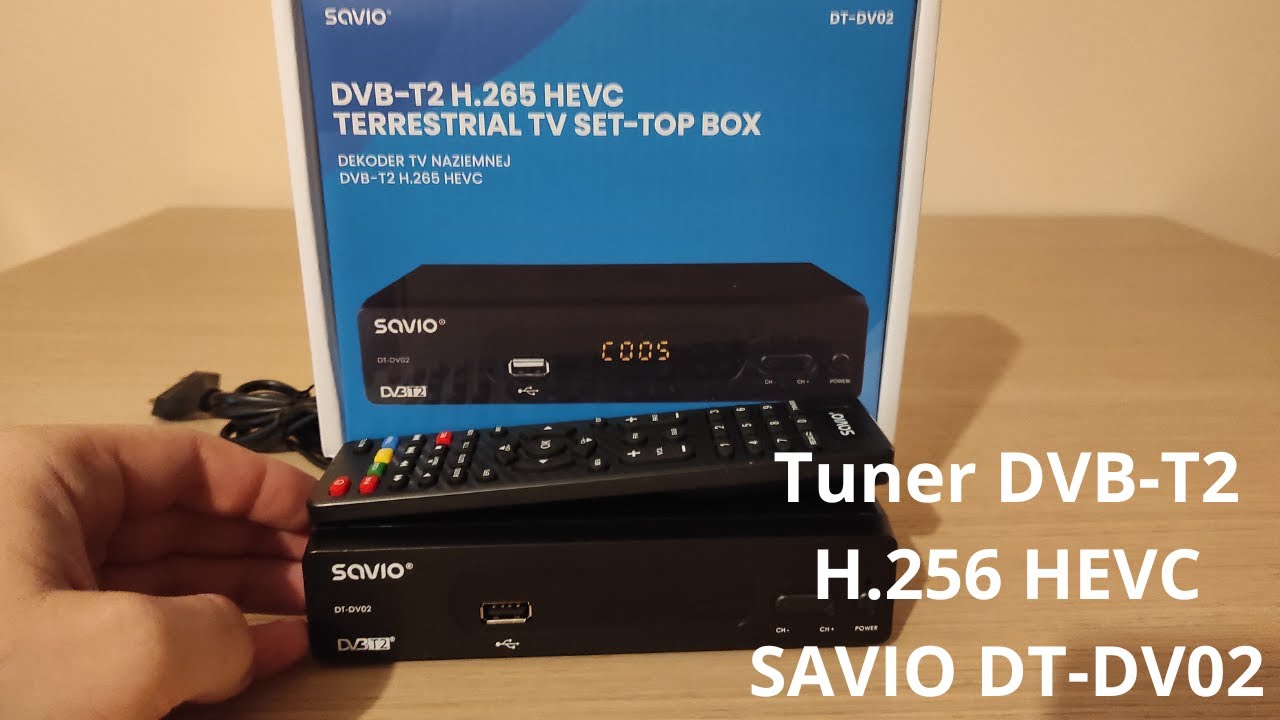 Презентация декодера DVB-T2 H.265 HEVC - SAVIO DT-DV02