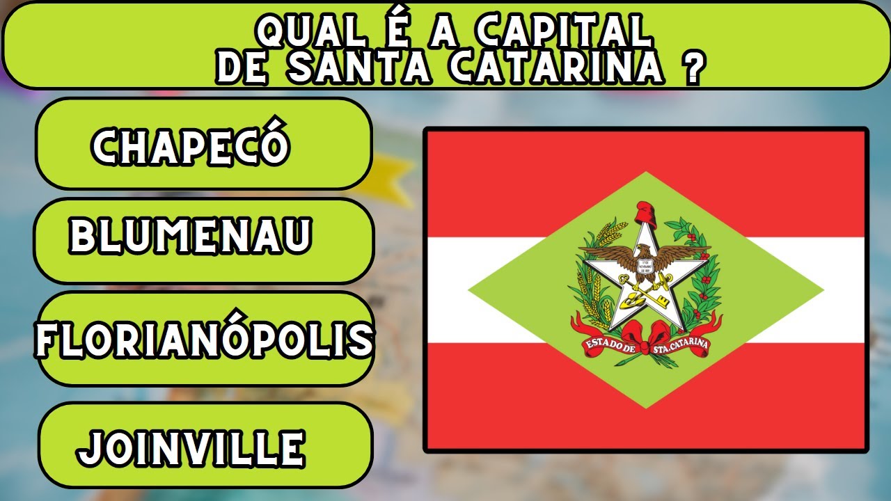 QUIZ das CAPITAIS e ESTADOS BRASILEIROS | Você conhece as CAPITAIS do BRASIL ?🌏
