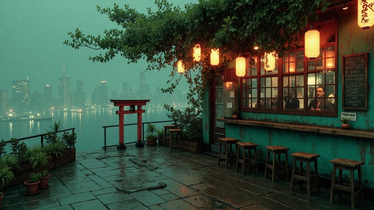 Дождливый городской лоу-фай ~ Атмосфера спокойной продуктивности и биты для учебы