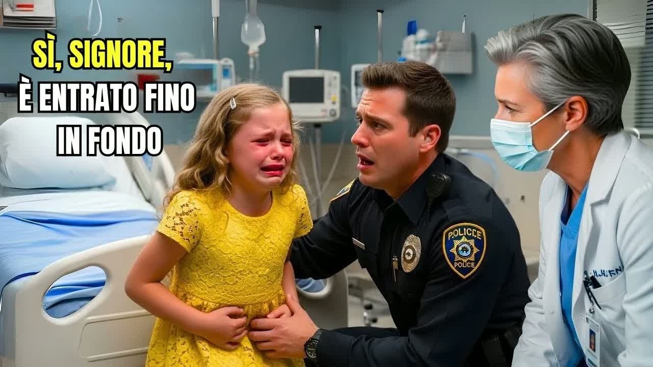 Polizia porta una bambina al pronto soccorso dopo la scuola – Il dottore la visita e tutti nel p