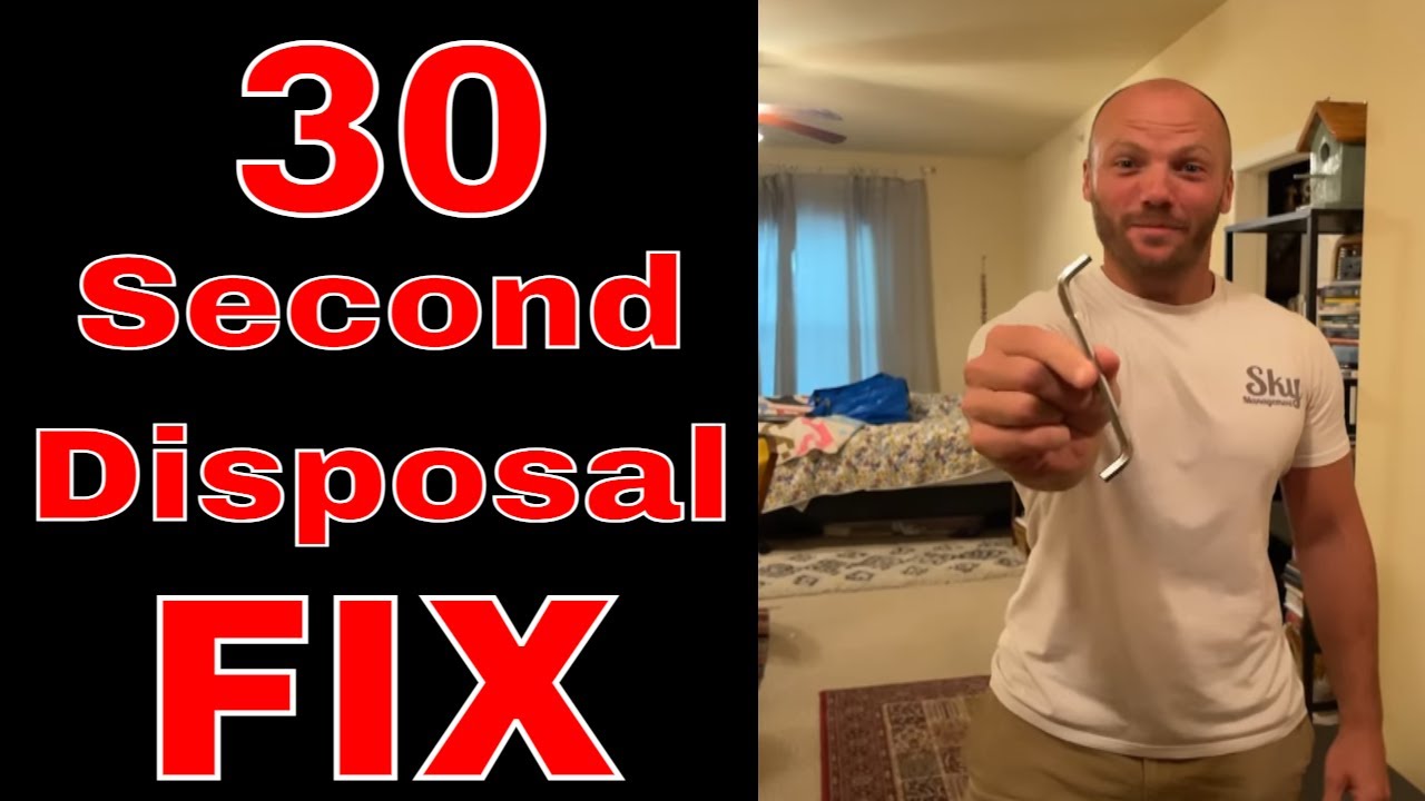 Отремонтируйте измельчитель мусора за 30 секунд