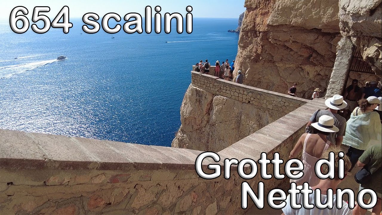 FACCIAMO 654 SCALINI PER RAGGIUNGERE LE GROTTE DI NETTUNO!!