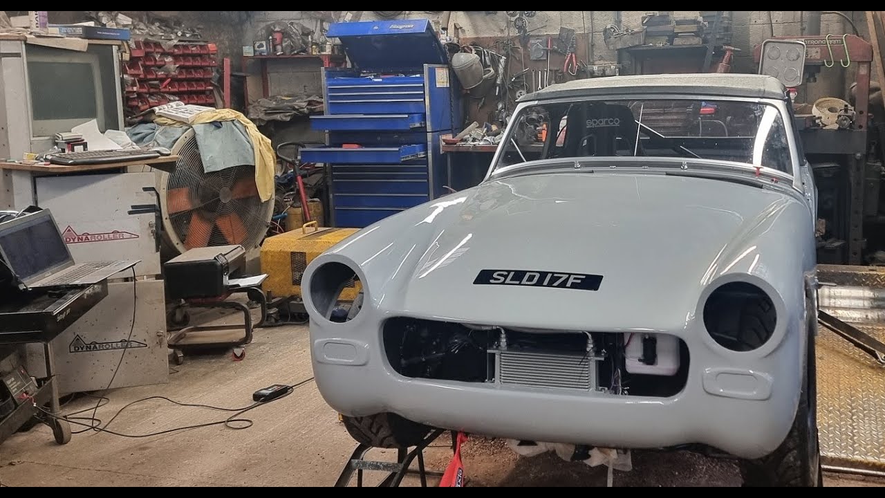 Alex's Austin Healey Sprite on the Dyno