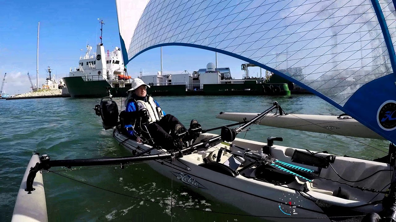 Hobie TI Sail - Port Canaveral - SpaceX Recovery Fleet