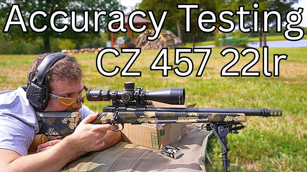 Проверка точности стрельбы из CZ 457 калибра .22lr на дистанции 50 ярдов с использованием патроно...
