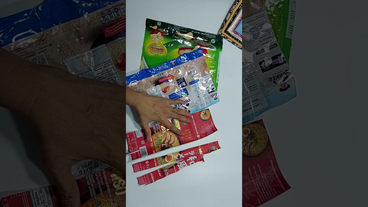 How to Sew a Coin Pouch / Coin Purse Using Plastic Food Packaging Waste