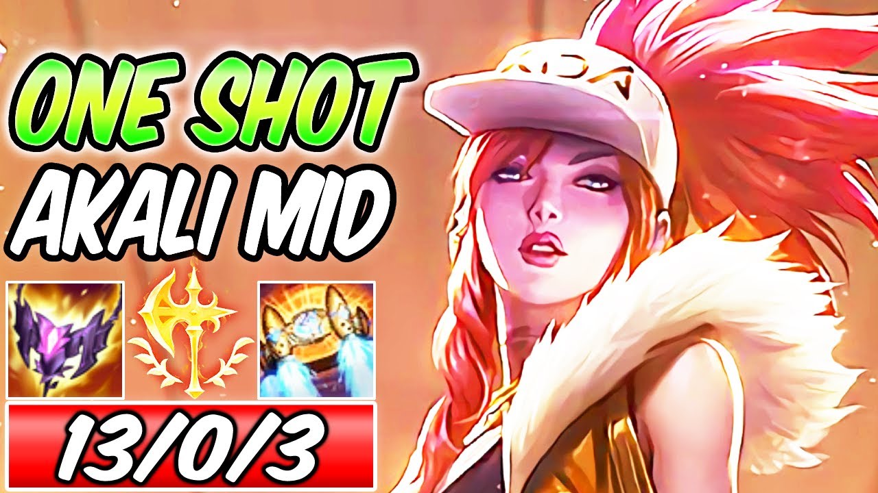 *CLEAN* S+ BEST AKALI MID ONE SHOT FULL AP BUILD & RUNES S12 - League of Legends