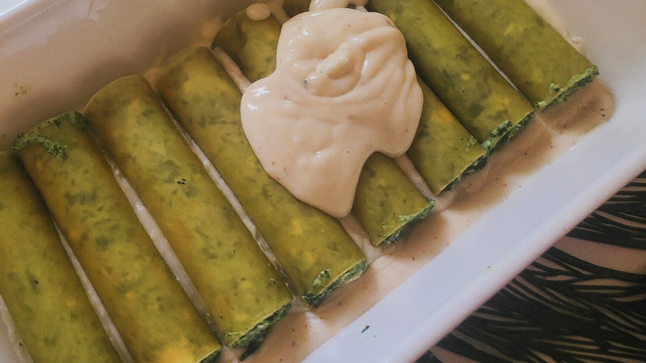 Cannellonis aux épinards, fêta et ricotta. Dîner facile & rapide aux légumes