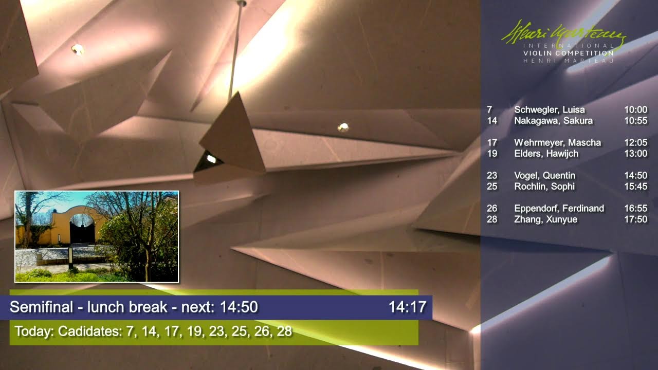 Semifinal  Day 1/1:  Henri Marteau Violin Competition 2023