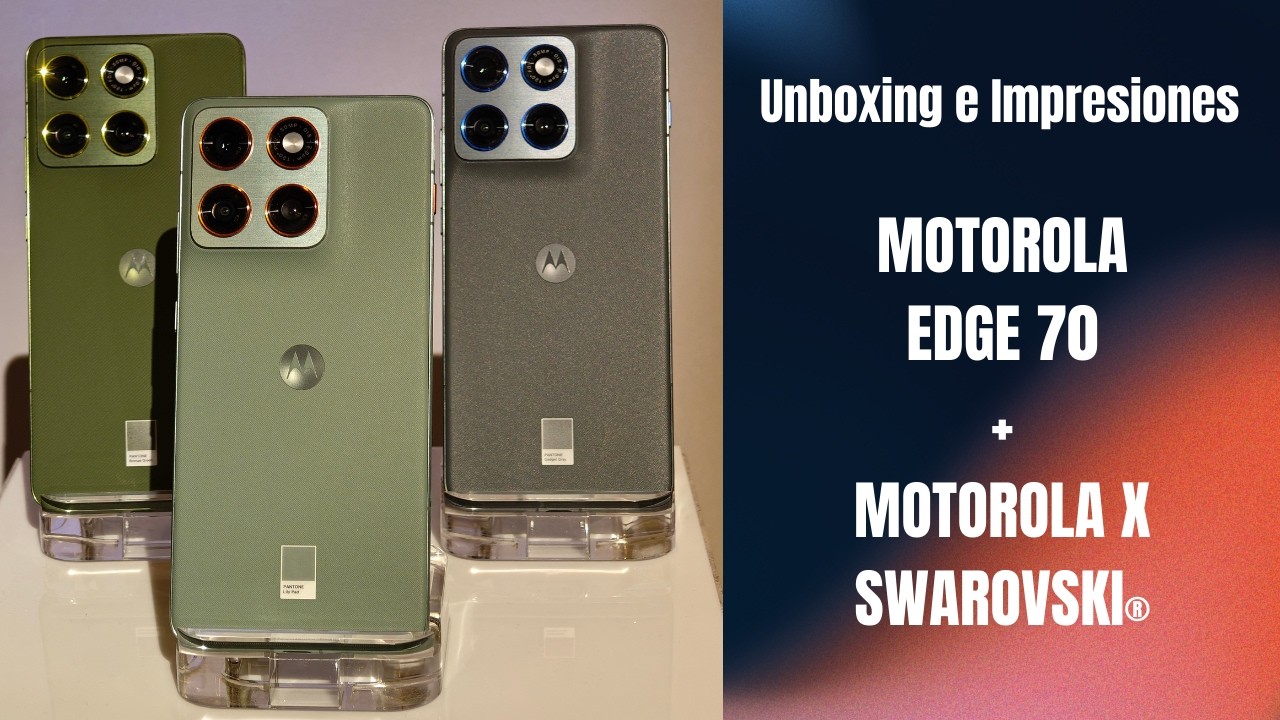 Unboxing e Impresiones del Motorola Edge 70 + Motorola x Swarovski