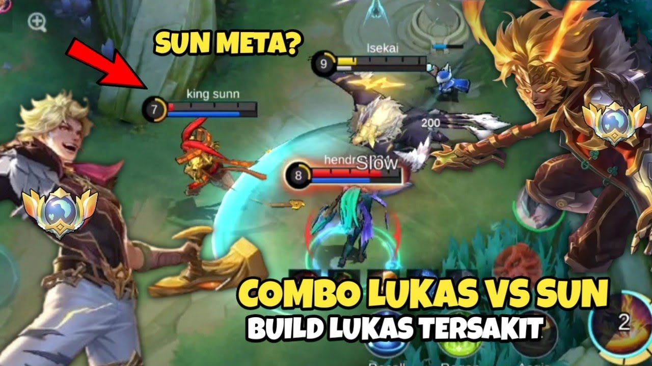 LUKAS COUNTER SUN! BEGINI CARA LAWAN SUN PAKAI LUKAS | COMBO BUILD LUKAS TERSAKIT - Mobile legends