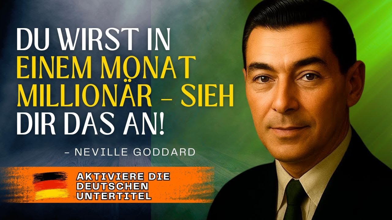 DU WIRST IN EINEM MONAT MILLIONÄR – SIEH DIR AN, WIE! – Neville Goddard