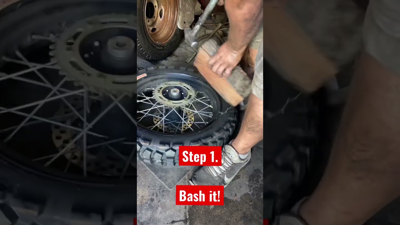 How to fix a dented rim in Mexico! 😆 #advrider #advriding