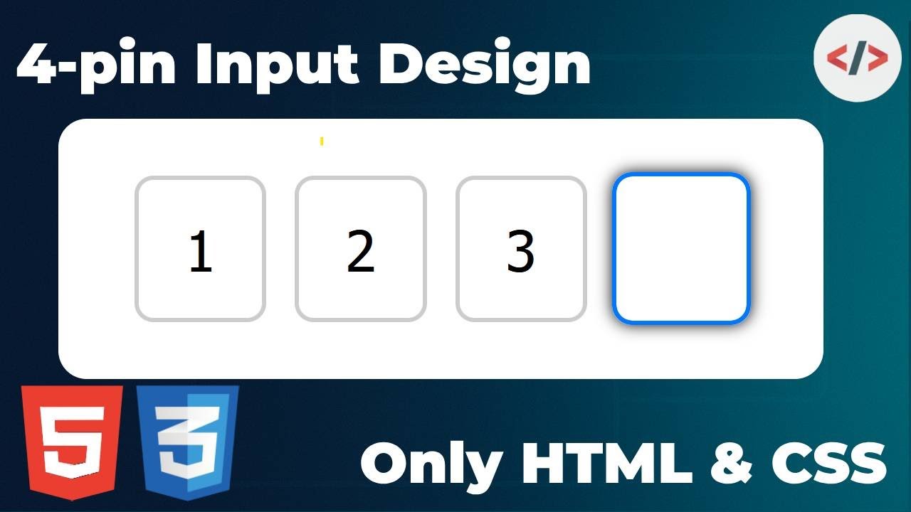 💡 Build a Modern OTP Input Design &ndash; HTML & CSS Only! (under 2 minutes!)