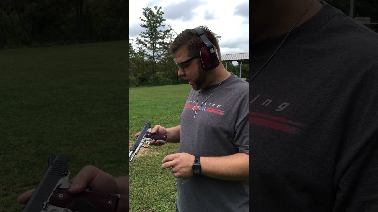 Kimber Custom Crimson Carry II testing AMSOIL Firearms Lubricant and Protectant love this gun!