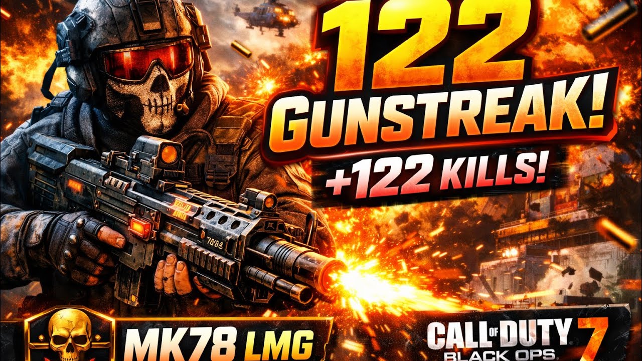 MK78 LMG is BROKEN… 122 Gunstreak on Black Ops 7! (Best Loadout)