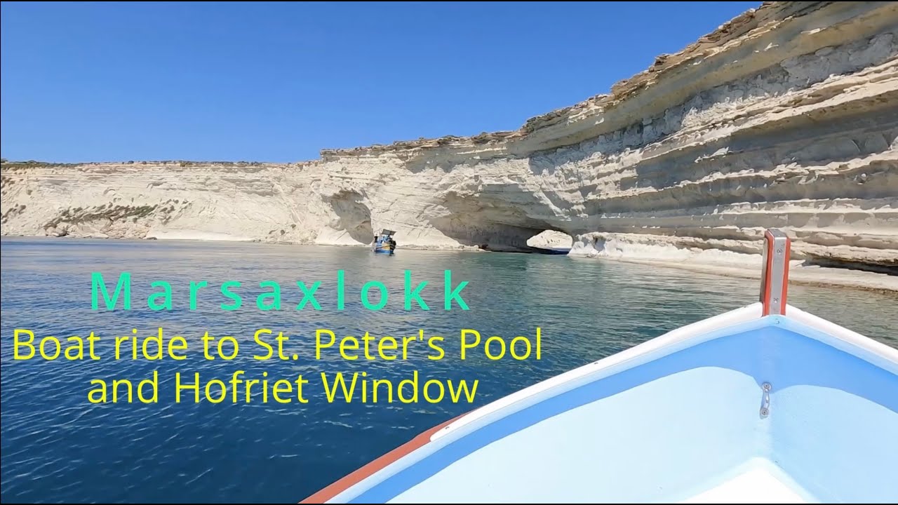 Marsaxlokk: Boat ride to St. Peter's Pool and Hofriet Window