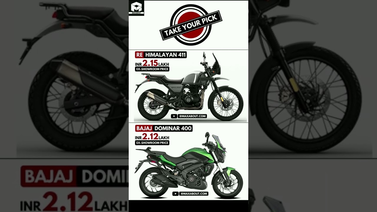 Royal Enfield Himalayan 411 vs Bajaj Dominar 400