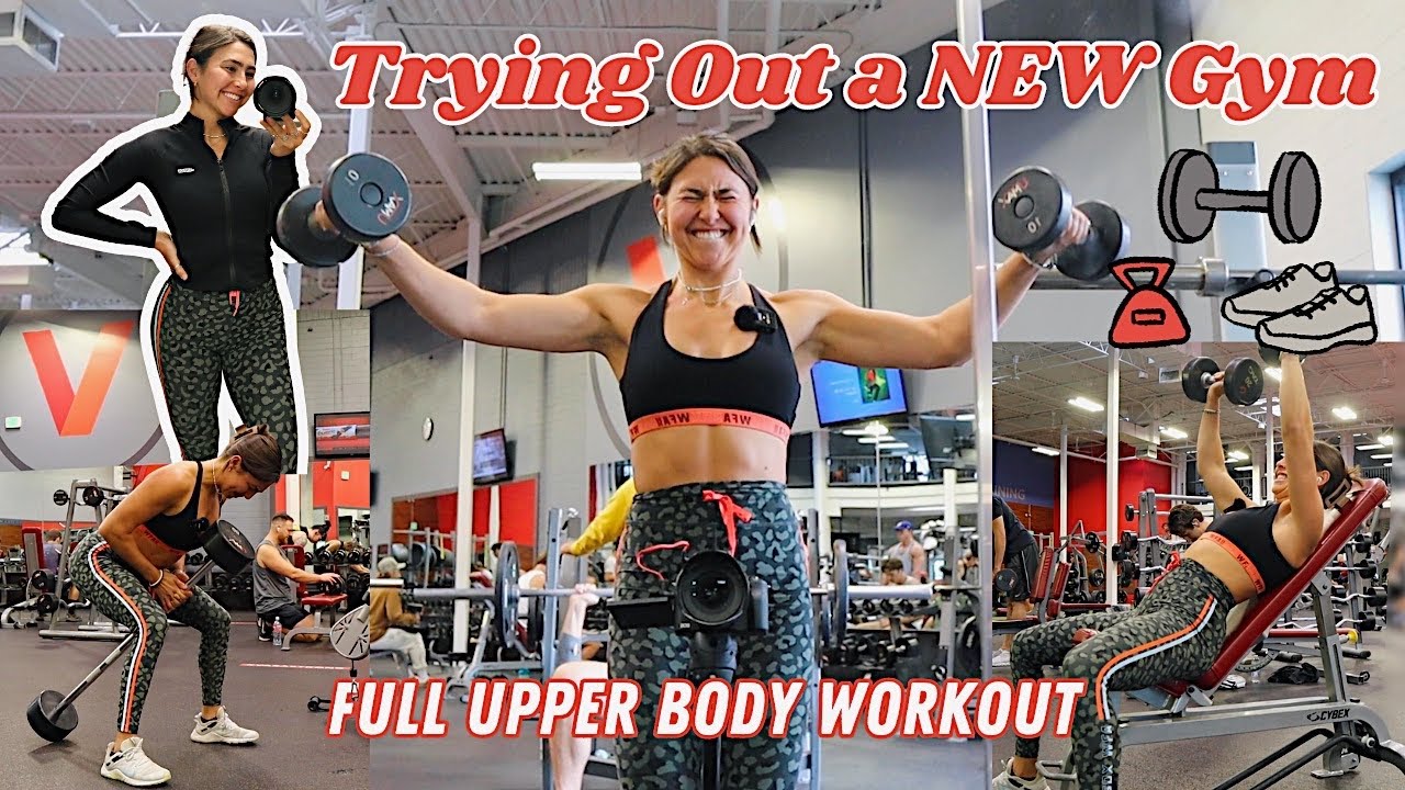 TRYING OUT A NEW GYM?! | Upper Body Workout and Meeting a Subscriber! | VASA Fitness