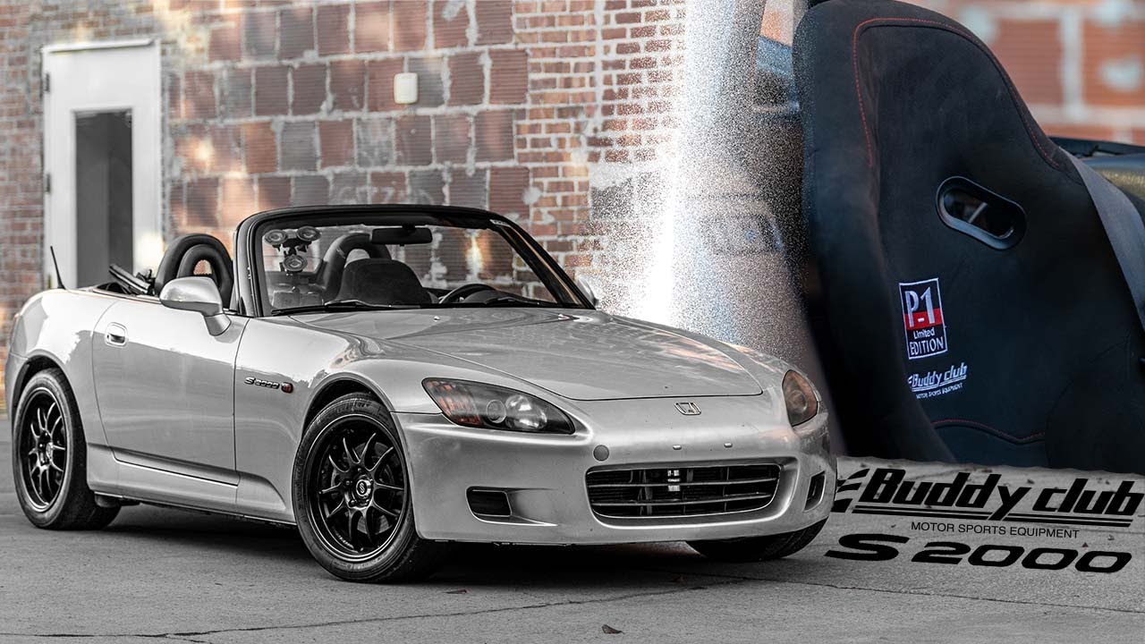 S2000 Bucket Race Seat Install Buddy Club P1 PCI Rails