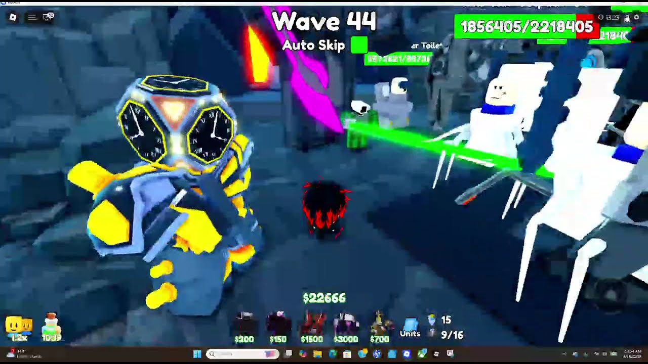 getting to wave 100 in toilet tower defence