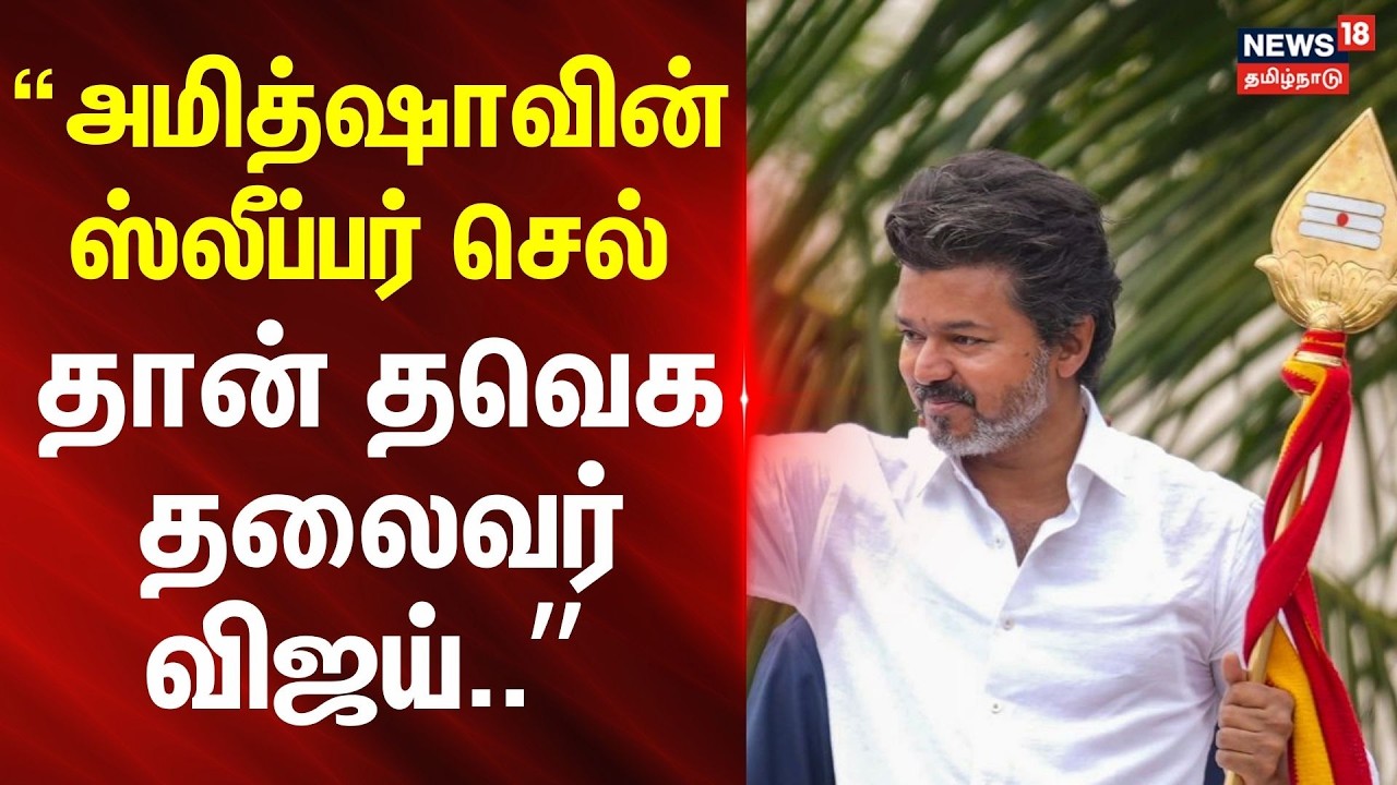 Minister Ragupathy | TVK Vijay | அமித்ஷாவின் ஸ்லீப்பர் செல் தான் தவெக தலைவர் விஜய் - அமைச்சர் ரகுபதி