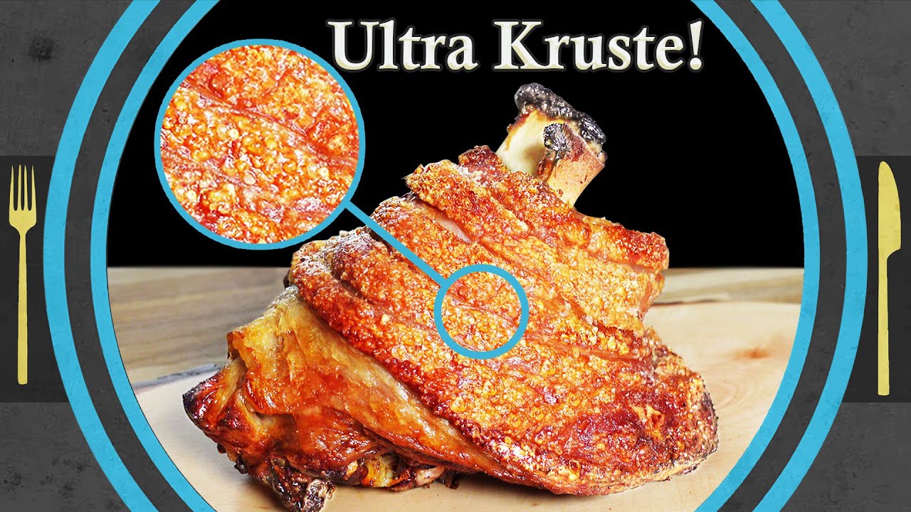 Die knusprigste Schweinshaxe, Stelze aus dem Backofen! Rezept