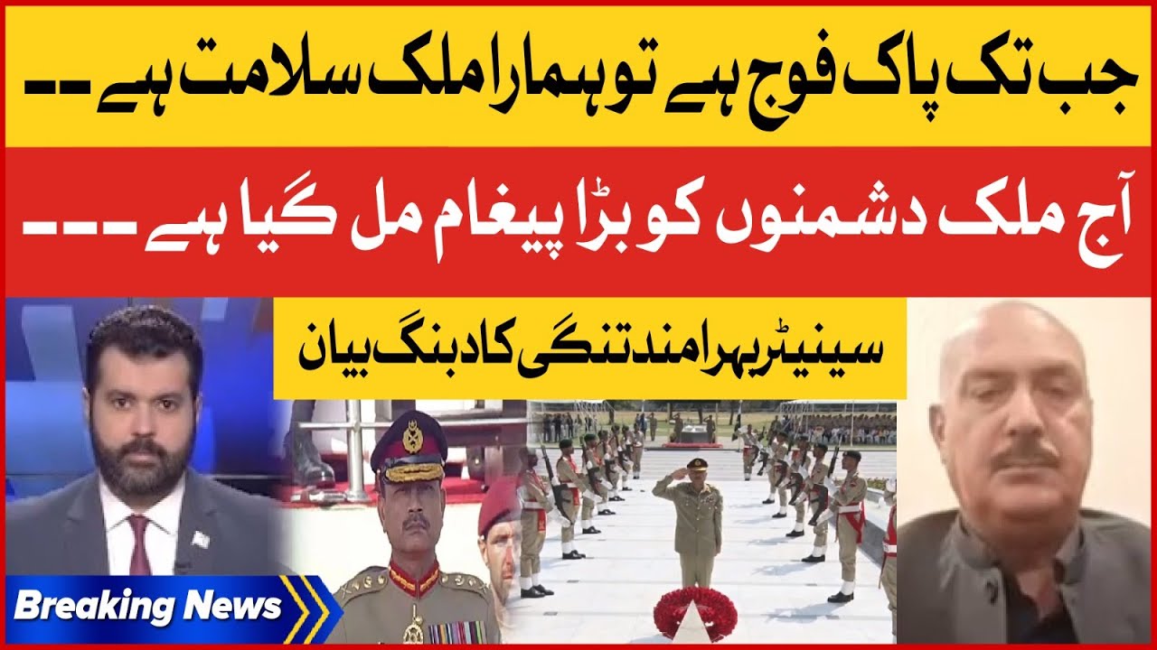 Senator Bahramand  Tangi Dabang Statement | Youm-e-Takreem Shuhada-e-Pakistan | Breaking News