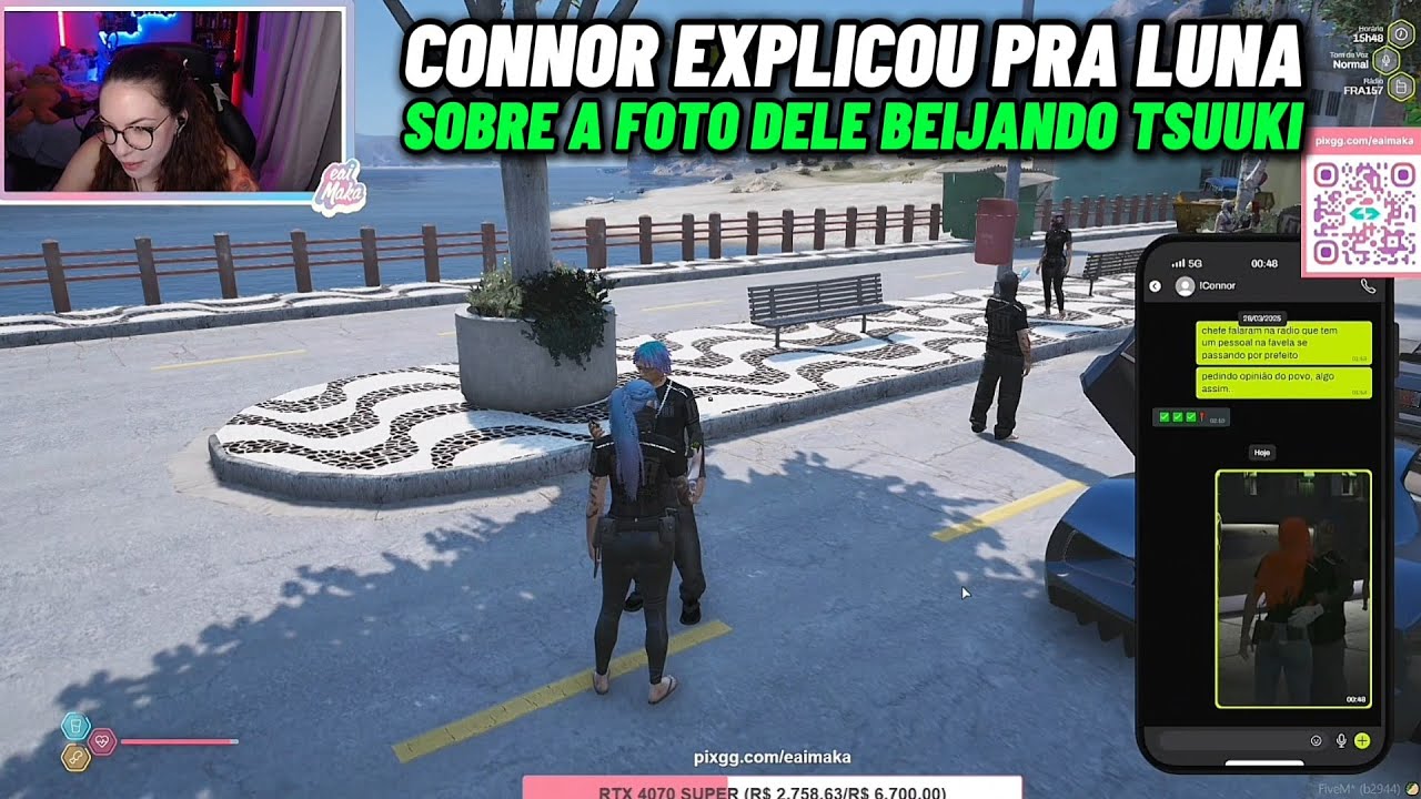 VISÃO DA LUNA COM CONNOR ELOGIANDO ELA E FALANDO SOBRE A FOTO DELE BEIJANDO A TSUUKI