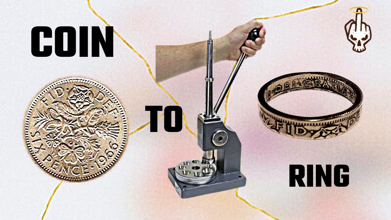 Я превратила британскую шестипенсовую монету в крошечное колечко 💍 (Полный процесс)