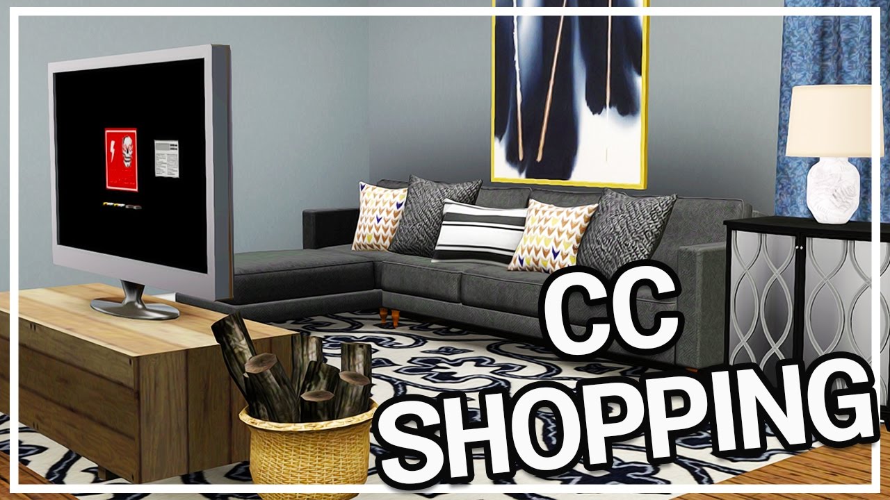 Sims 3 Custom Content Shopping #8: HUGE HOME DECOR HAUL + FACECAM