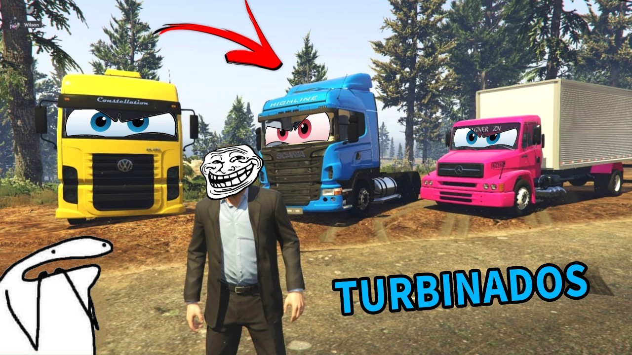 GTA loucos por Caminhões - GTA 5 Online KKKjjKKjKKK