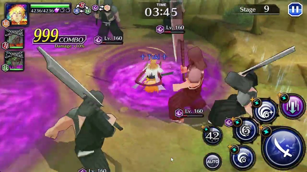 LIMIT BREAKER QUEST STAGE 28 RECORD! JUSHIRO 2/5, RENJI 5/5, ICHIGO 10th Anni 4/5 Bleach Brave Souls