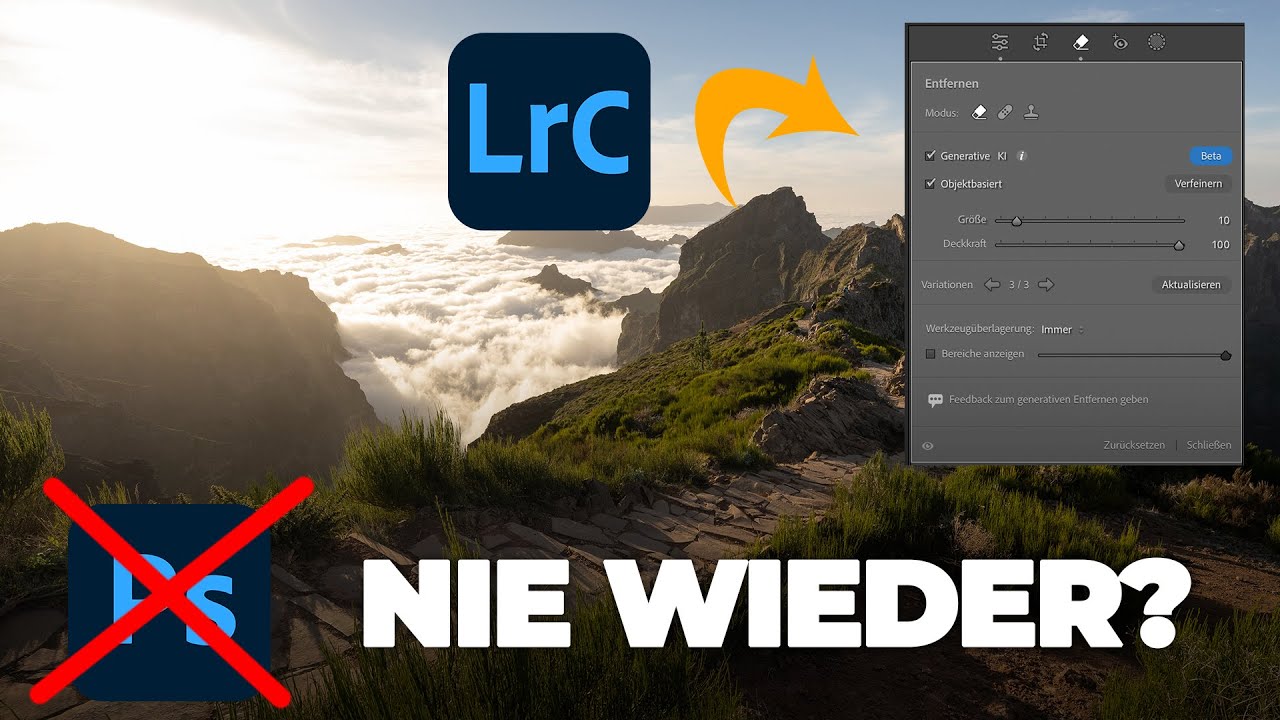 Generatives Füllen in Lightroom?! Bye Bye Photoshop!
