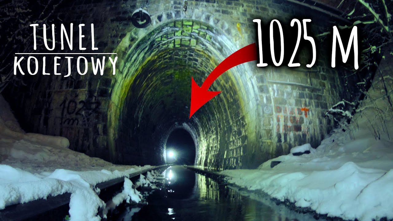 1025 m - opuszczony TUNEL KOLEJOWY pod Przełęczą Kowarską [urbex]