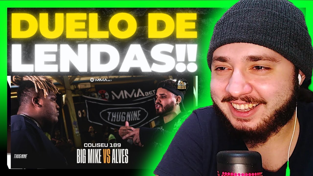 (LENDAS DO NACIONAL 🔥) ALVES X BIG MIKE - BATALHA DO COLISEU - EDIÇÃO 189 | REACT BAUEB