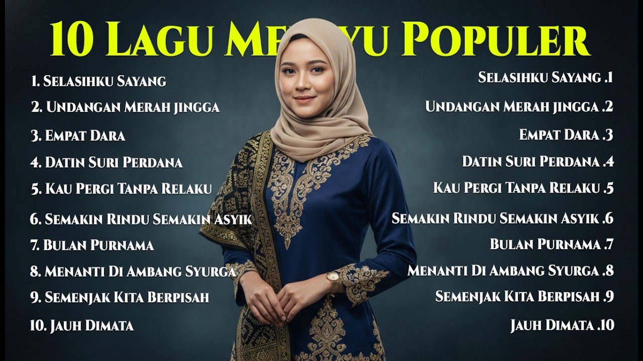 10 Lagu Melayu Populer Nonstop - Cover Lagu Melayu - Voxaura