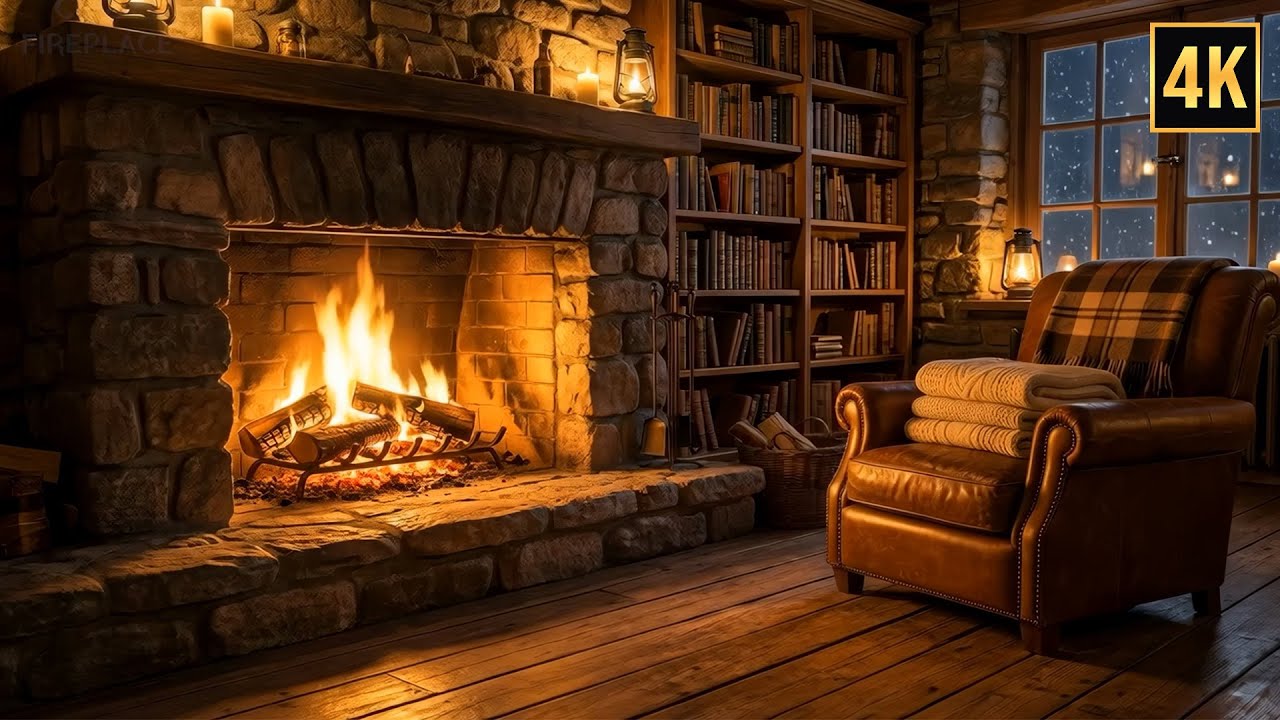 Cozy Fireplace Ambience – Relaxing Fire Sounds for Sleep & Study