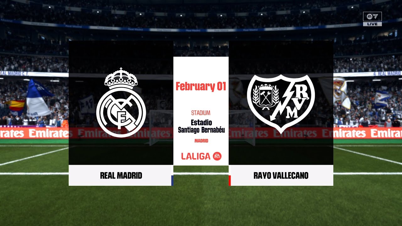 REAL MADRID vs RAYO VALLECANO | LaLiga | FC 26 | gameplay