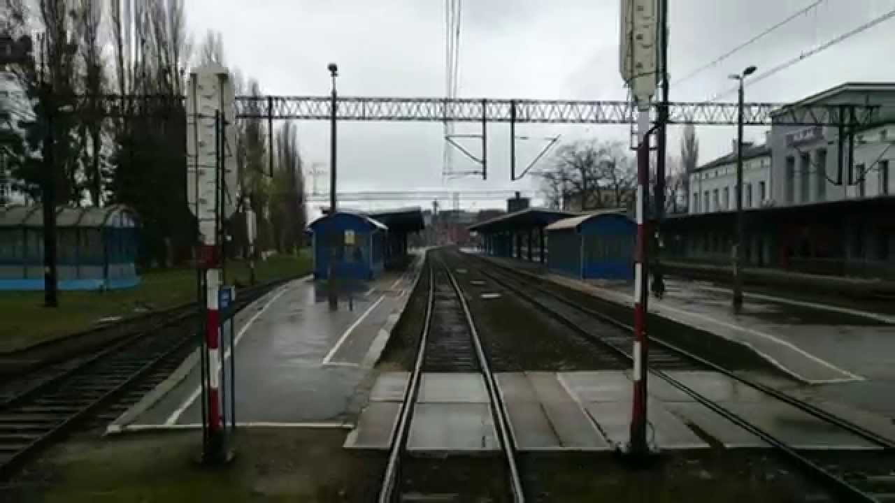 Odcinek Elbląg - Olsztyn Główny z tyłu TLK Gryf